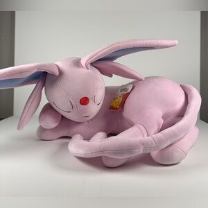Jazwares Pokémon Espeon 18-in Sleeping Brand New w/ Tags 2026 Plush Plushie